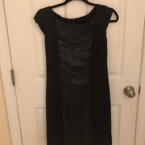 AGB faux Leather/Black dress